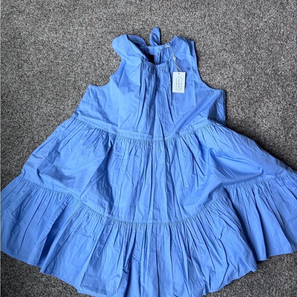 Mud Pie Sky Blue Gathered Dress